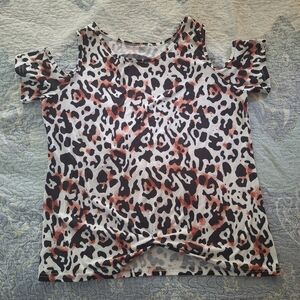 Women's Animal Print Top Size L